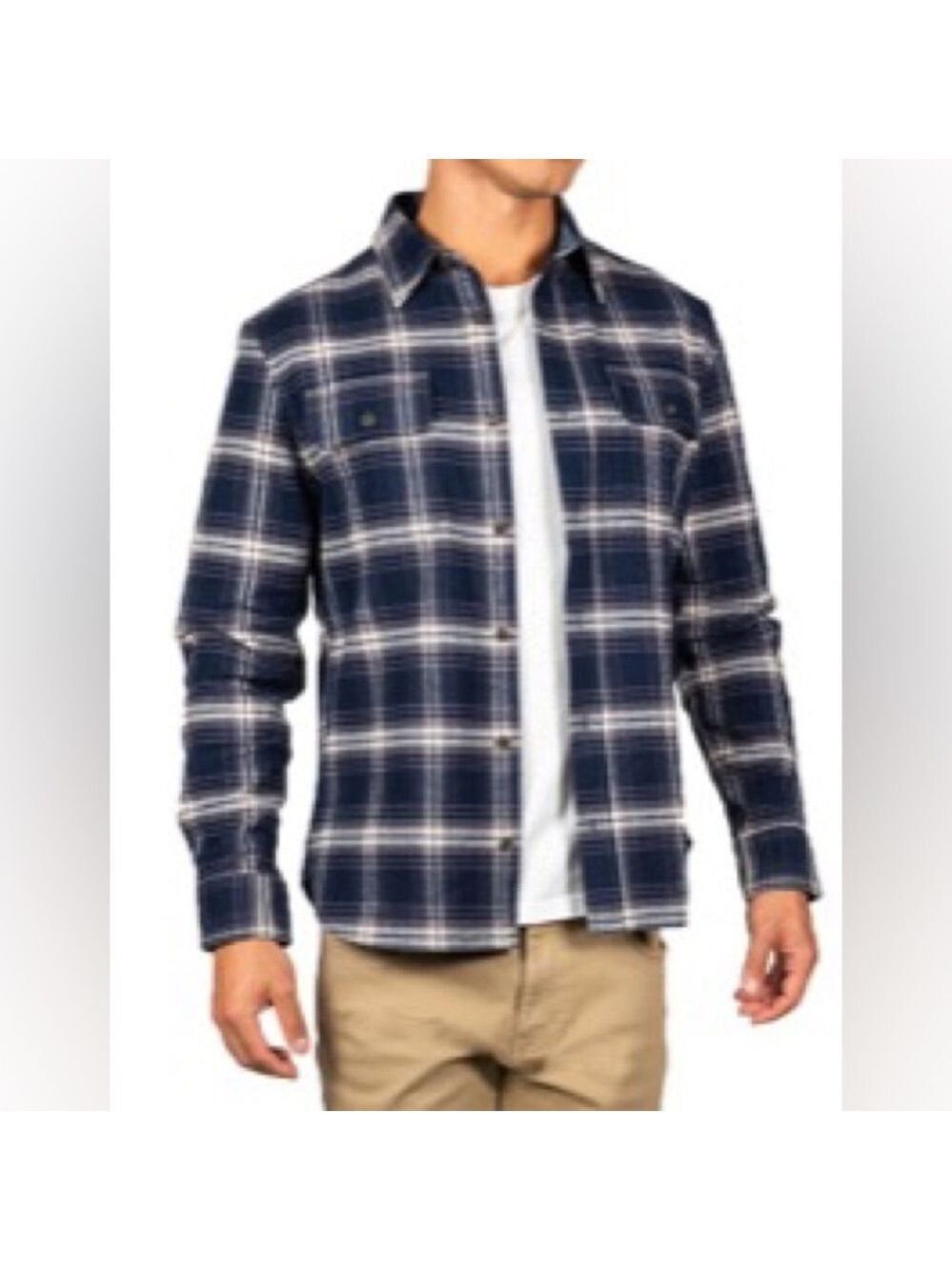 Jachs Brawny Plaid Heavy Flannel Button Down Long Sleeve Shirt